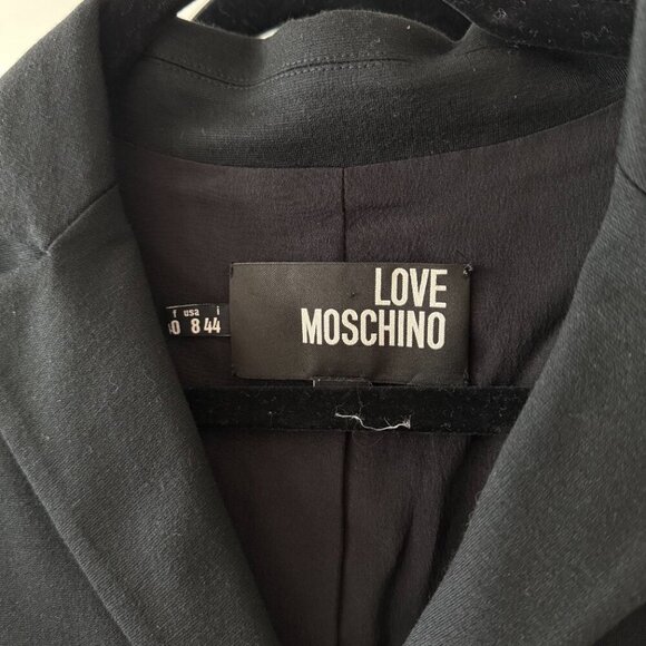Love Moschino Black Short Puff Sleeve Jacket US8 - Picture 2 of 5